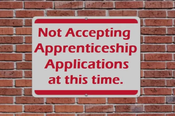 Not Accepting Apprenticeship Applications at the time